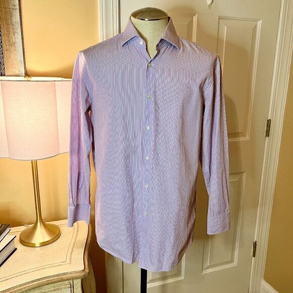 Lot of 3 Men's Boss Hugo Boss Sharp Slim Fit Dress Shirts Size 16 32/33 - Picture 2 of 7